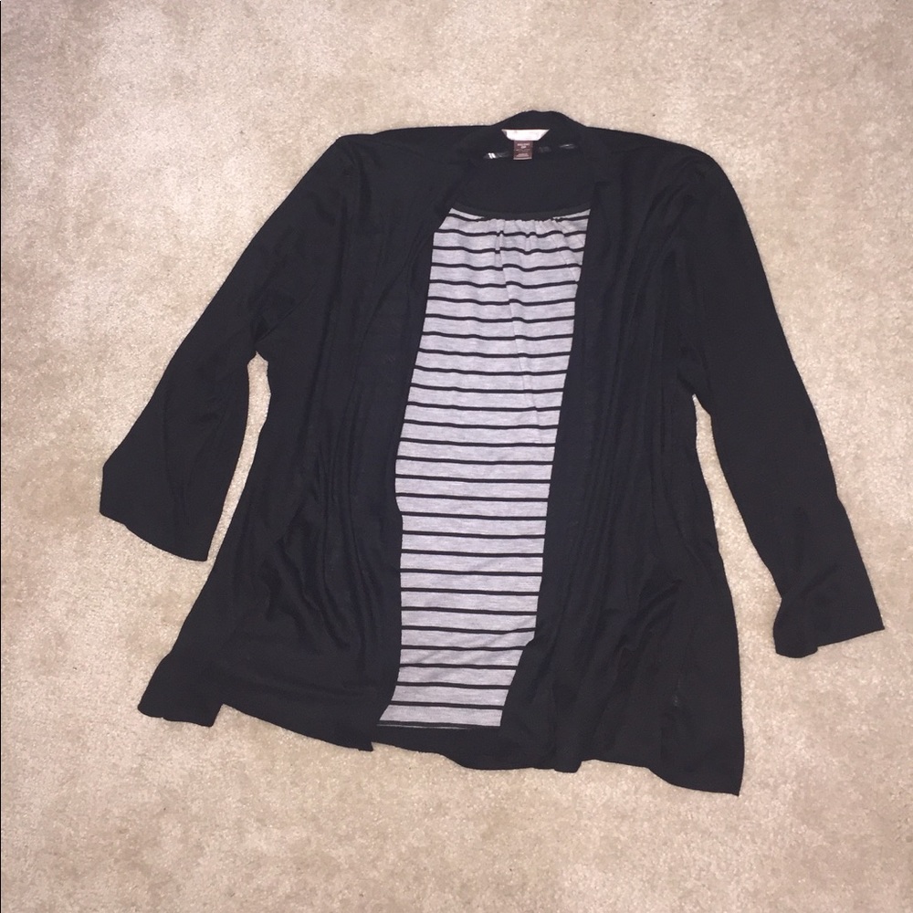 Plus mock layer 2fer shirt